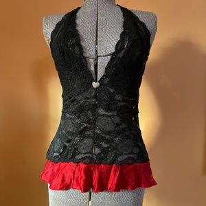French Lace and Silk Lingerie Micro Dress